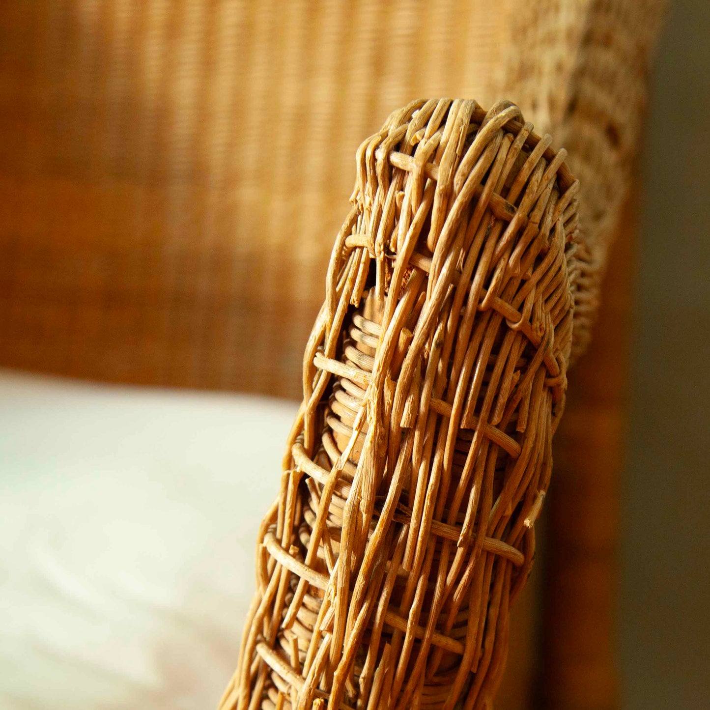 Cane armchair