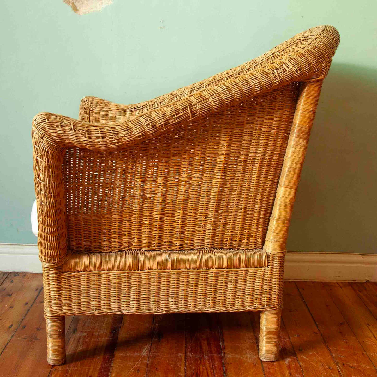 Cane armchair