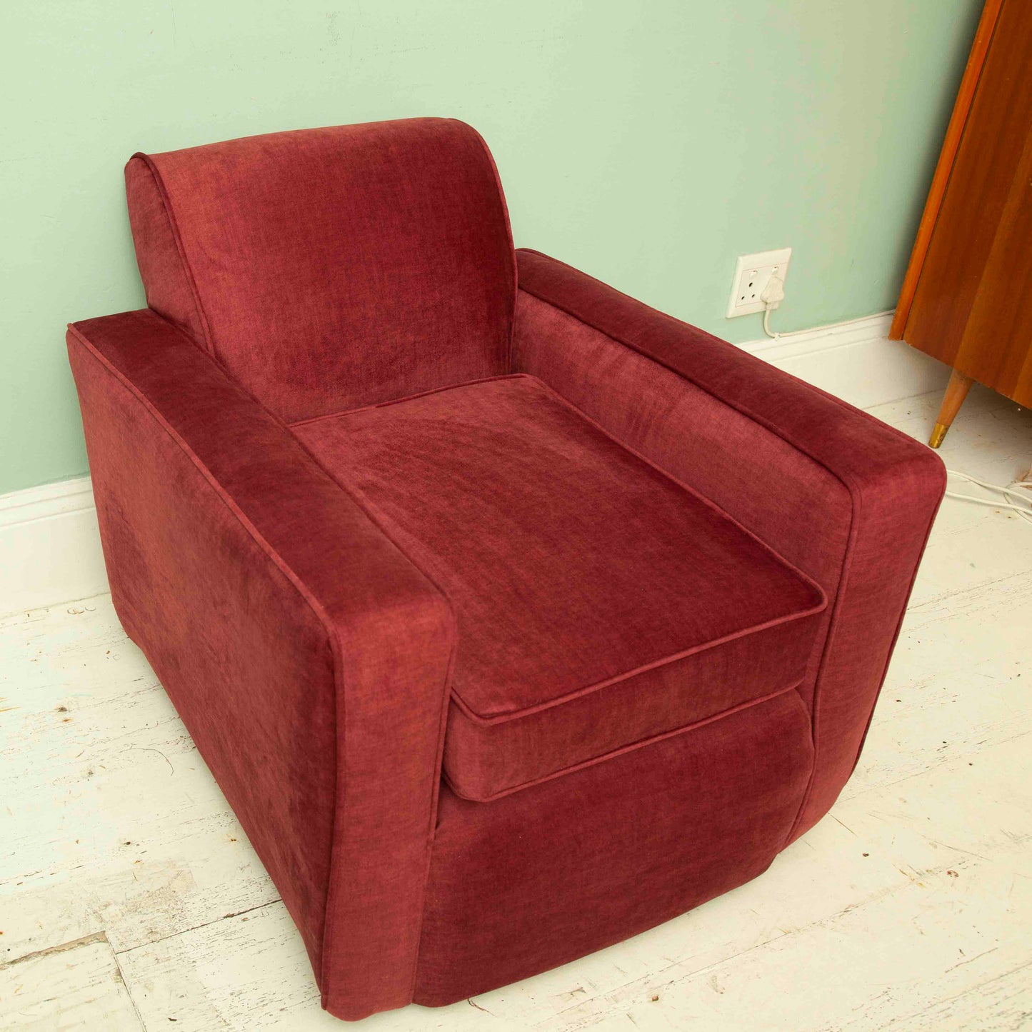 Upholstered armchair