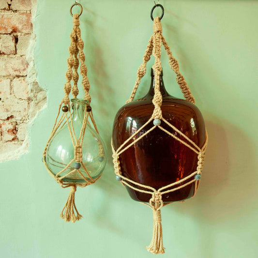 Macrame plant hangers