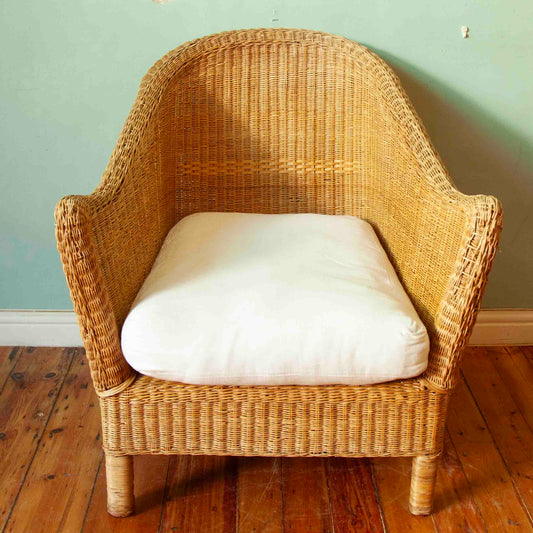 Cane armchair