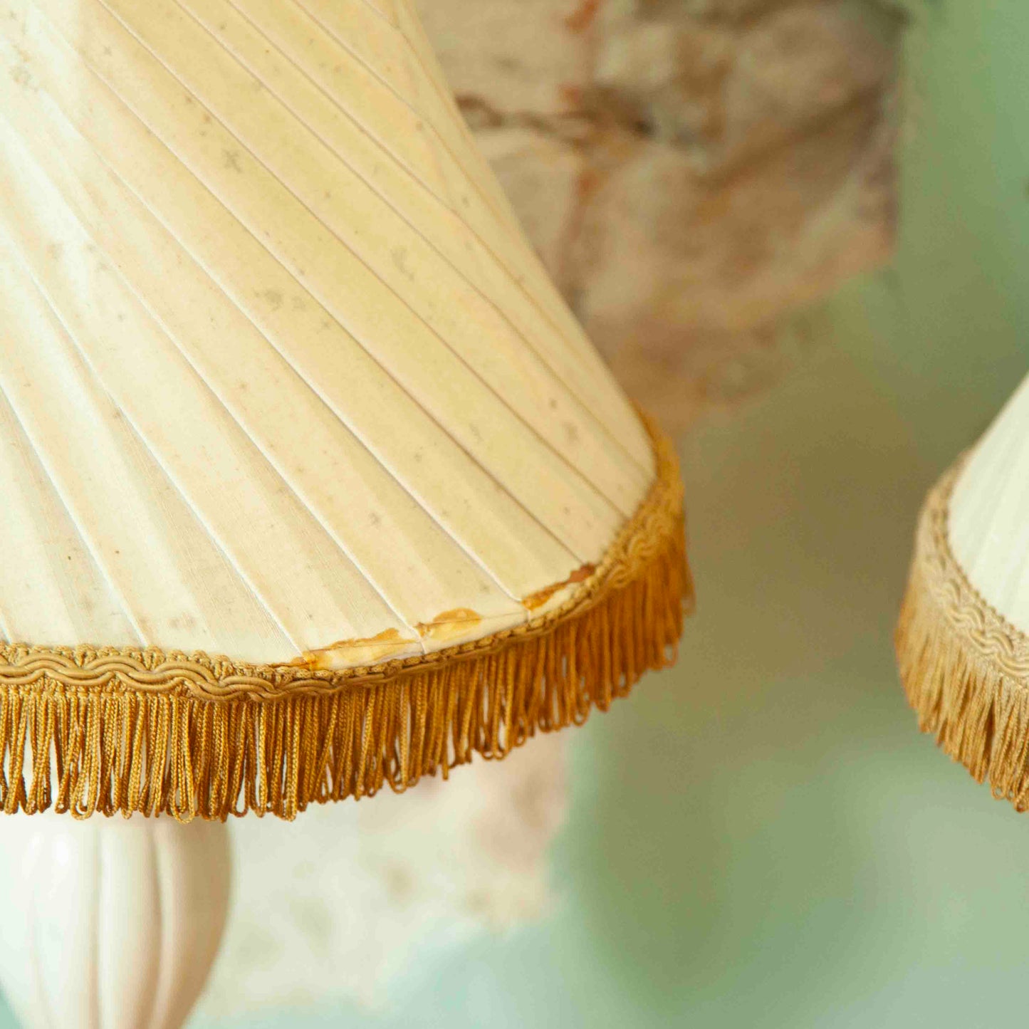 Pair bedside lamps